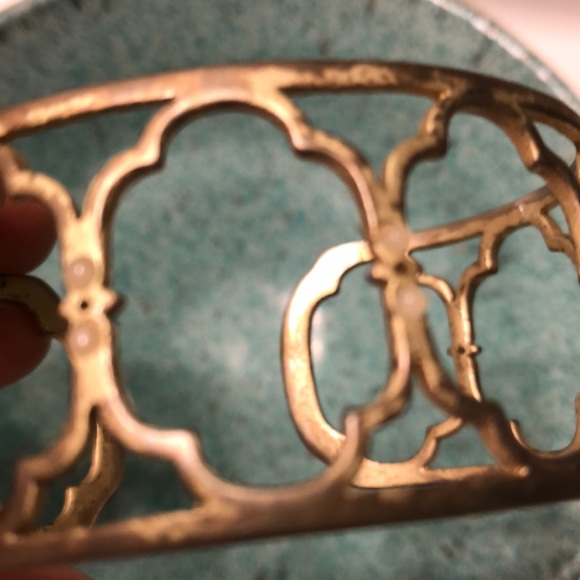 Spartina gold cuff bracelet - Picture 2 of 3